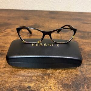 Prada VPR 15p PR 15 PV MOD. R37 COL. 62M Brown Tortoise Cat Eye Glasses Frame